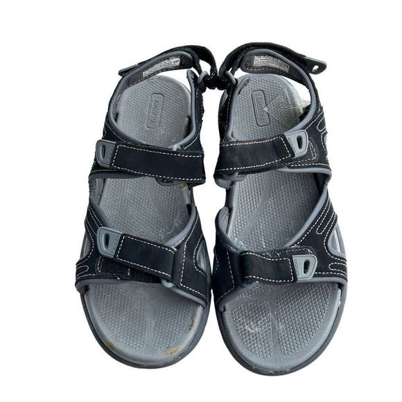 Khombu Women's Black Gray Adjustable Strap River Walk Hiking Sandals Size 9M - Picture 1 of 13